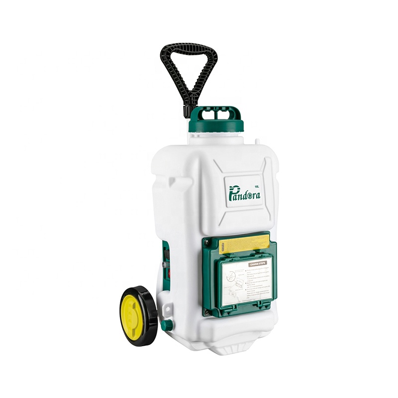 Pandora 16L 20L Portable Fertilizer Garden Weed Sprayer Electrostatic On Trailer With Wheel Also As Knapsack Sprayer